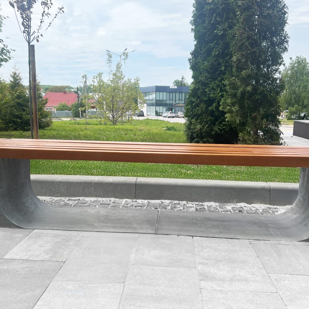 Лавка бетонна